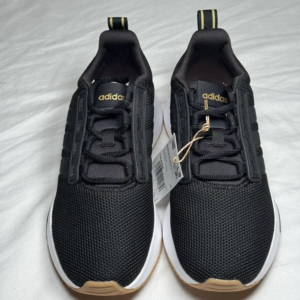 Adidas Racer TR21 Black White Running Shoes Womens‎ US 5.5 Sneakers